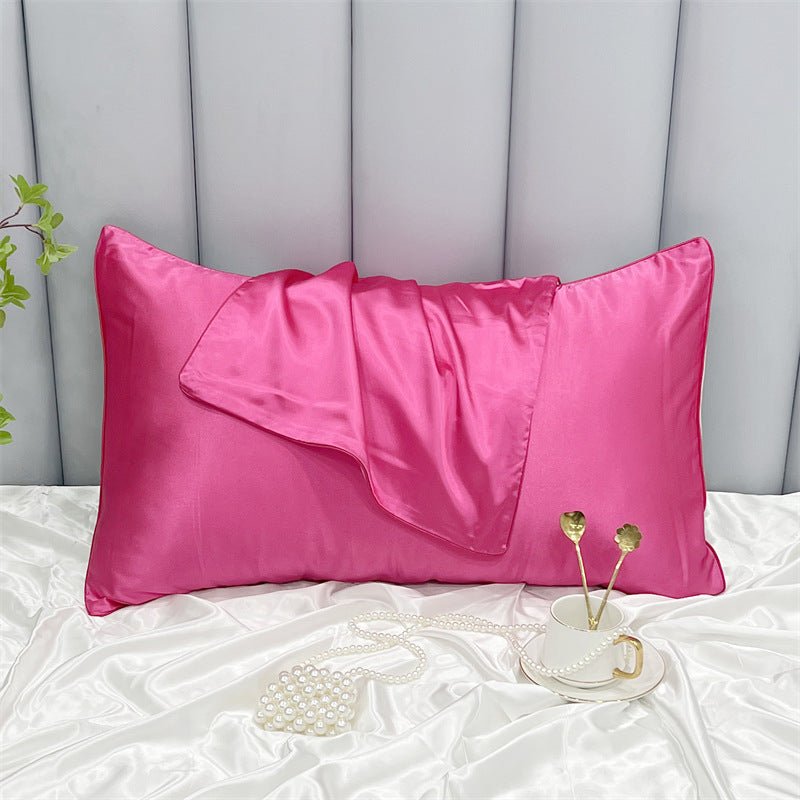 Double - sided Ice Silk Pillowcase Beauty Silk Pillowcase - Aloha Relax
