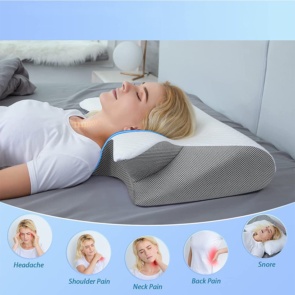 Neck Memory Foam Pillow for Ultimate Comfort - Aloha Relax