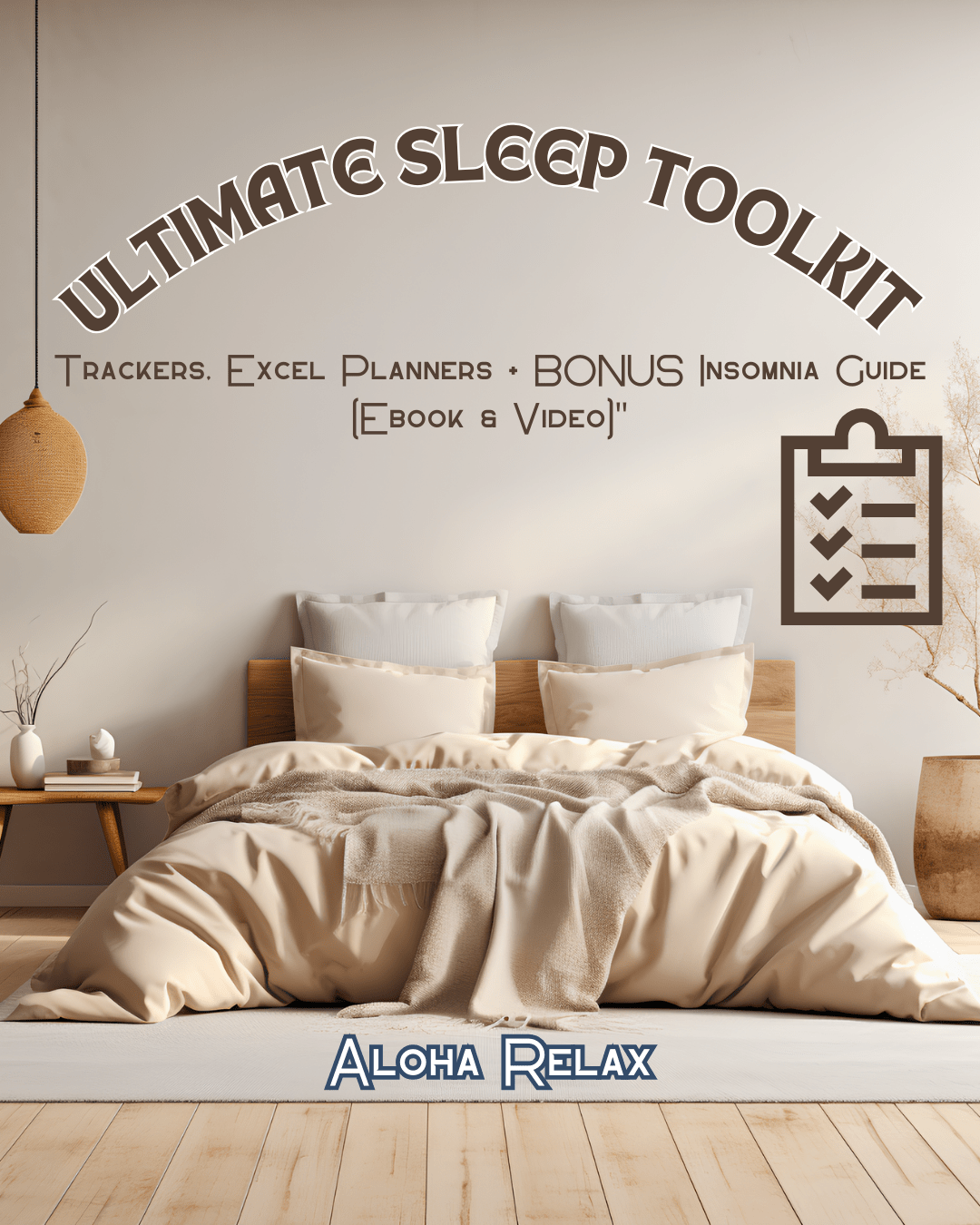 Ultimate Sleep Toolkit: Trackers, Excel Planners + BONUS Insomnia Guide (Ebook & Video) - Aloha Relax