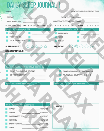 Ultimate Sleep Toolkit: Trackers, Excel Planners + BONUS Insomnia Guide (Ebook & Video) - Aloha Relax