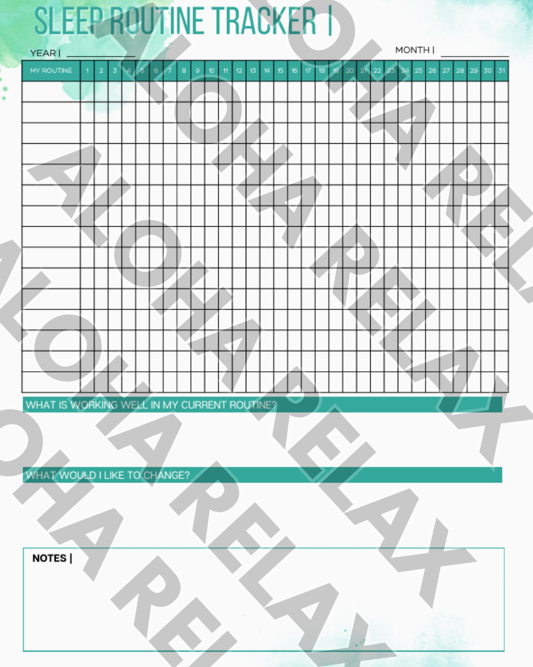 Ultimate Sleep Toolkit: Trackers, Excel Planners + BONUS Insomnia Guide (Ebook & Video) - Aloha Relax