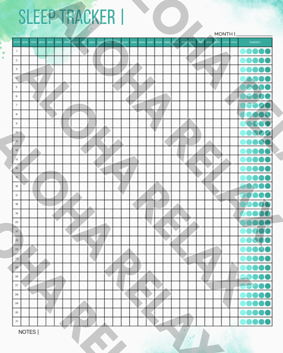 Ultimate Sleep Toolkit: Trackers, Excel Planners + BONUS Insomnia Guide (Ebook & Video) - Aloha Relax
