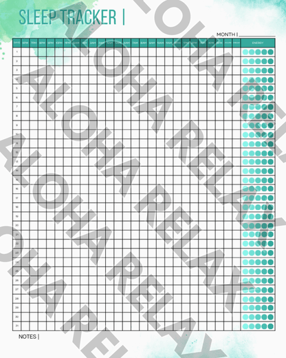 Ultimate Sleep Toolkit: Trackers, Excel Planners + BONUS Insomnia Guide (Ebook & Video) - Aloha Relax